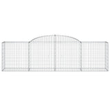 Arched Gabion Baskets 6 pcs 300x50x80/100 cm Galvanised Iron