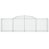 Arched Gabion Baskets 11 pcs 300x50x80/100 cm Galvanised Iron