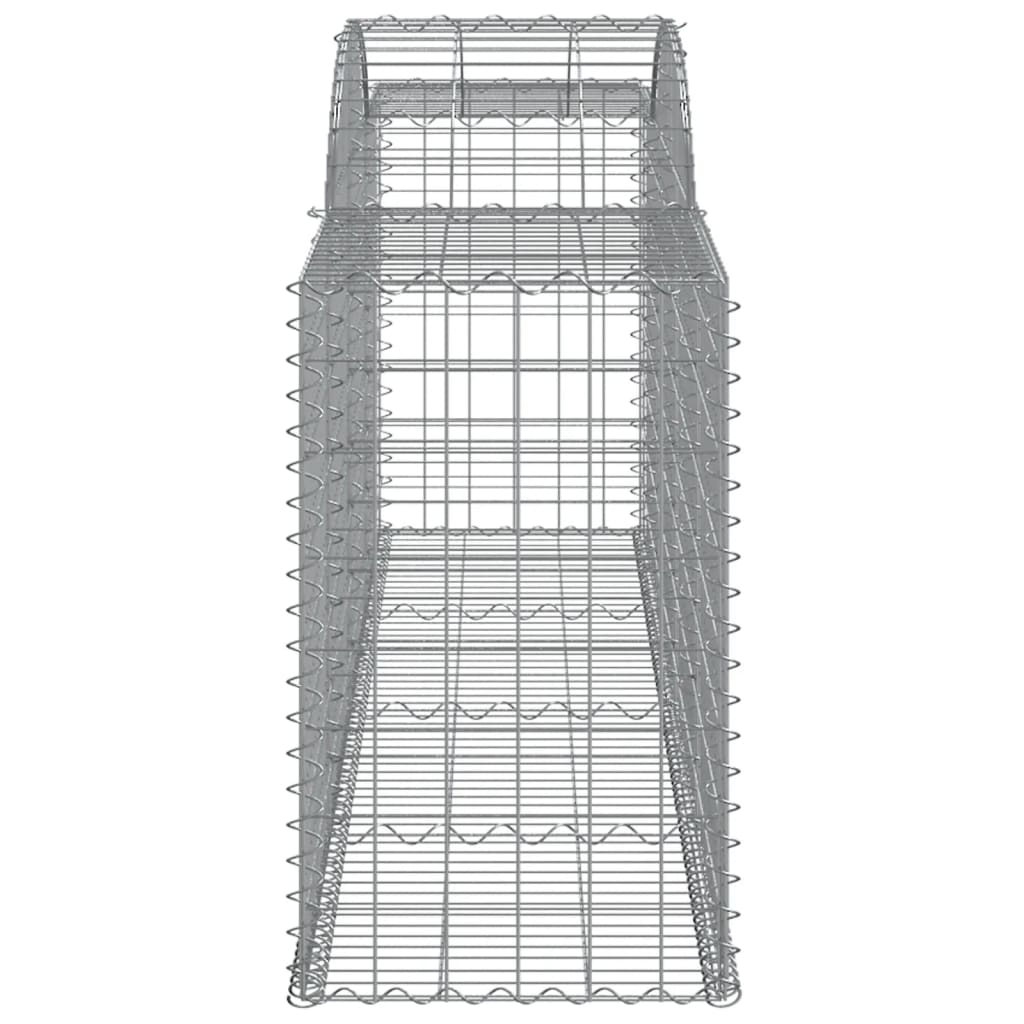Arched Gabion Baskets 11 pcs 300x50x80/100 cm Galvanised Iron