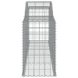 Arched Gabion Baskets 11 pcs 300x50x80/100 cm Galvanised Iron