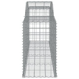 Arched Gabion Baskets 20 pcs 300x50x80/100 cm Galvanised Iron