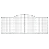 Arched Gabion Baskets 9 pcs 300x50x100/120 cm Galvanised Iron