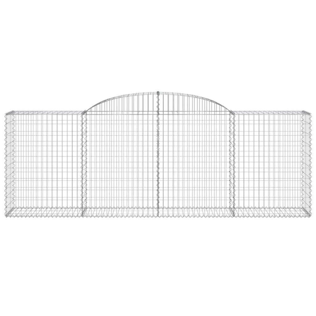 Arched Gabion Baskets 10 pcs 300x50x100/120 cm Galvanised Iron