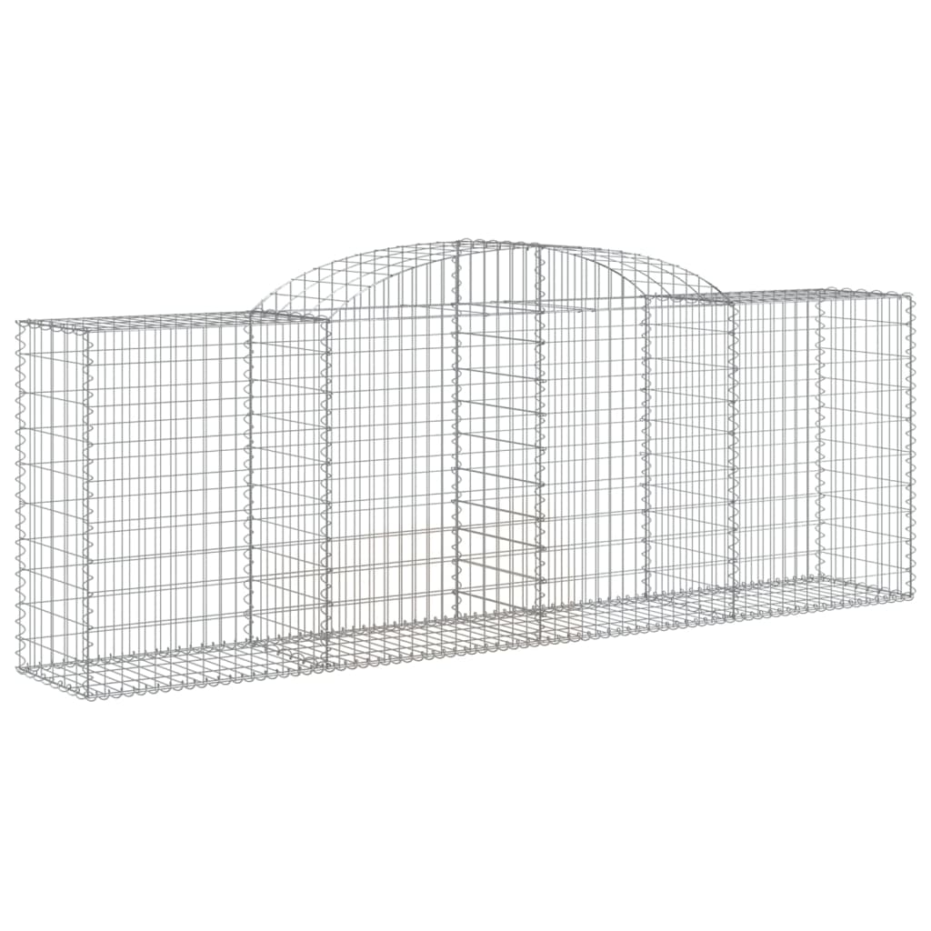Arched Gabion Baskets 12 pcs 300x50x100/120 cm Galvanised Iron