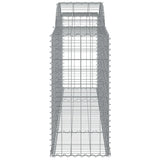Arched Gabion Baskets 12 pcs 300x50x100/120 cm Galvanised Iron