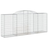 Arched Gabion Baskets 3 pcs 300x50x120/140 cm Galvanised Iron