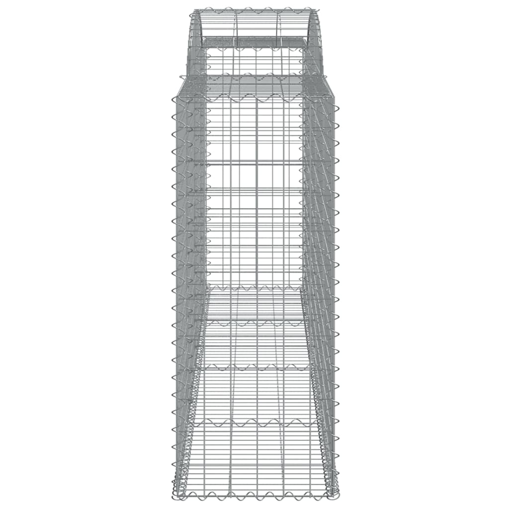Arched Gabion Baskets 8 pcs 300x50x120/140 cm Galvanised Iron