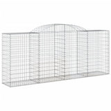 Arched Gabion Baskets 12 pcs 300x50x120/140 cm Galvanised Iron