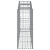 Arched Gabion Baskets 15 pcs 300x50x120/140 cm Galvanised Iron