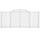 Arched Gabion Baskets 17 pcs 300x50x120/140 cm Galvanised Iron