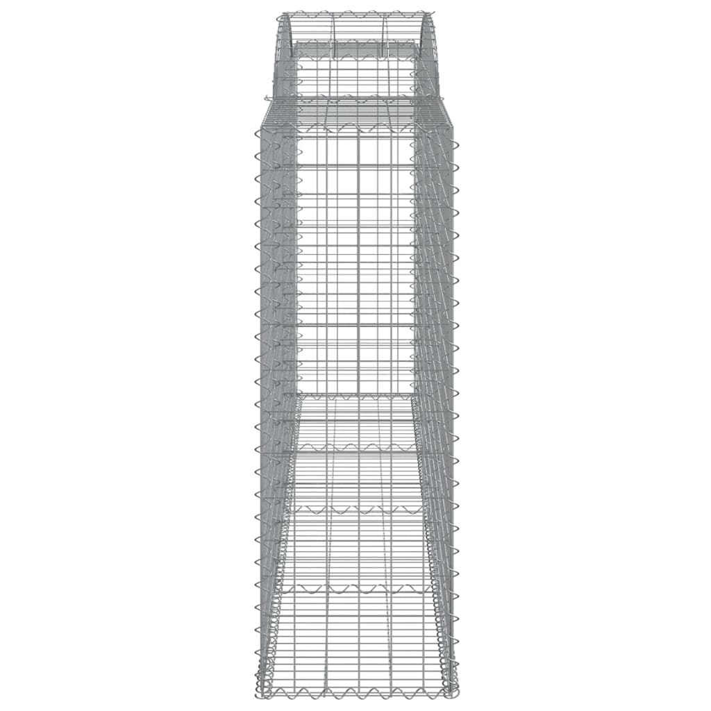Arched Gabion Baskets 2 pcs 300x50x140/160 cm Galvanised Iron
