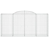 Arched Gabion Baskets 15 pcs 300x50x140/160 cm Galvanised Iron