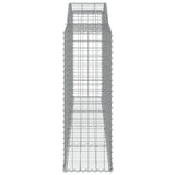 Arched Gabion Baskets 15 pcs 300x50x140/160 cm Galvanised Iron