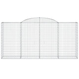 Arched Gabion Baskets 25 pcs 300x50x140/160 cm Galvanised Iron