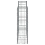 Arched Gabion Baskets 4 pcs 300x50x160/180 cm Galvanised Iron