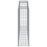 Arched Gabion Baskets 9 pcs 300x50x160/180 cm Galvanised Iron