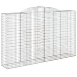 Arched Gabion Baskets 2 pcs 300x50x180/200 cm Galvanised Iron