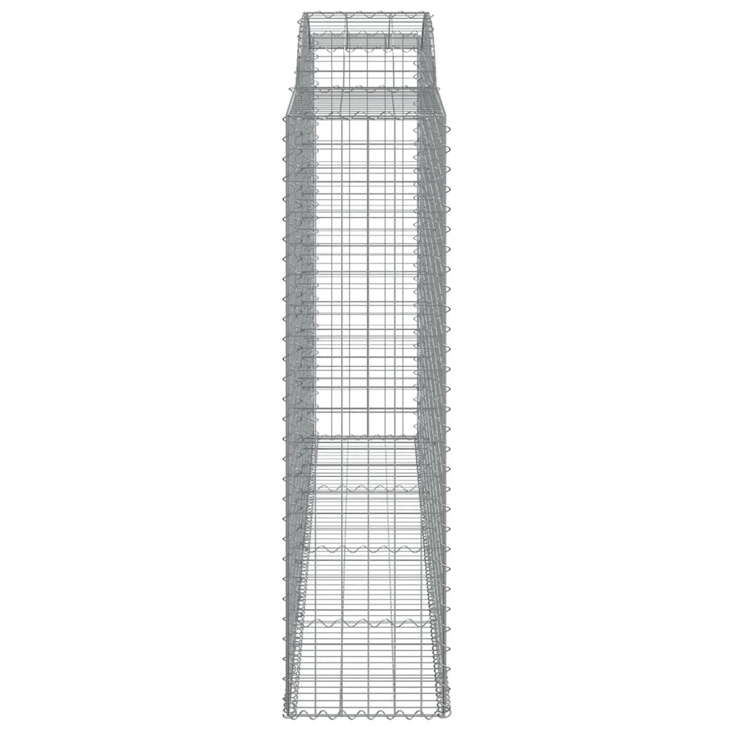 Arched Gabion Baskets 2 pcs 300x50x180/200 cm Galvanised Iron
