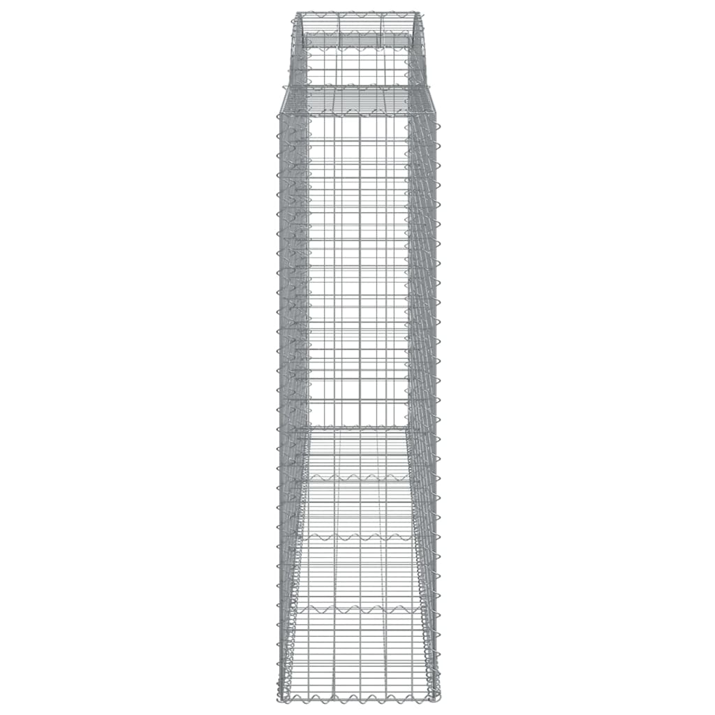 Arched Gabion Baskets 15 pcs 300x50x180/200 cm Galvanised Iron