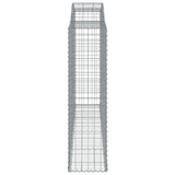 Arched Gabion Baskets 15 pcs 300x50x180/200 cm Galvanised Iron