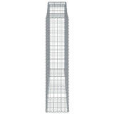 Arched Gabion Baskets 2 pcs 300x50x200/220 cm Galvanised Iron