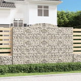 Arched Gabion Baskets 4 pcs 300x50x200/220 cm Galvanised Iron