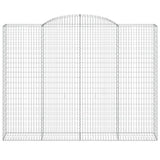 Arched Gabion Baskets 3 pcs 300x50x220/240 cm Galvanised Iron