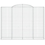 Arched Gabion Baskets 6 pcs 300x50x220/240 cm Galvanised Iron