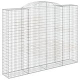 Arched Gabion Baskets 7 pcs 300x50x220/240 cm Galvanised Iron