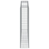 Arched Gabion Baskets 7 pcs 300x50x220/240 cm Galvanised Iron
