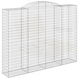 Arched Gabion Baskets 8 pcs 300x50x220/240 cm Galvanised Iron