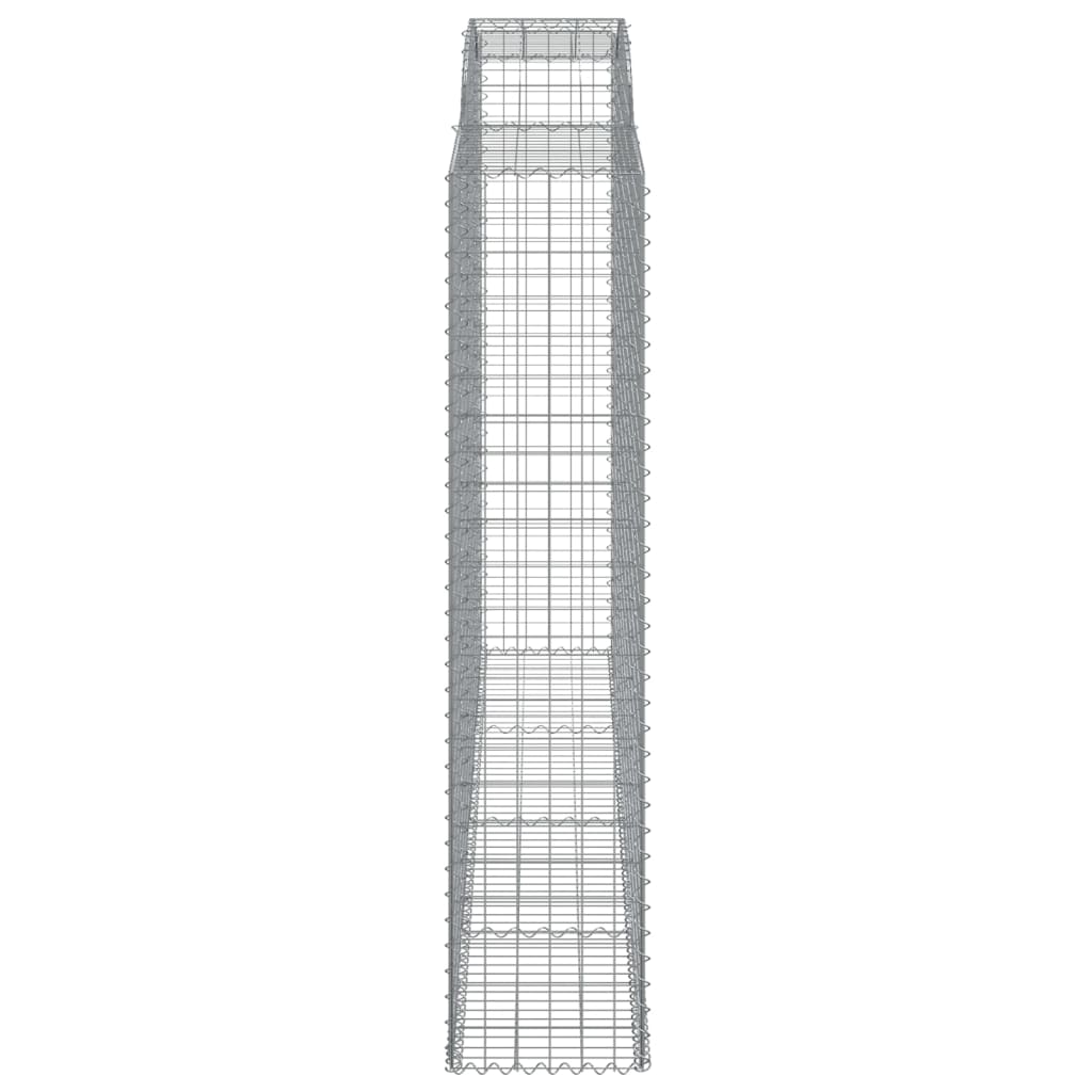 Arched Gabion Baskets 8 pcs 300x50x220/240 cm Galvanised Iron