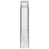 Arched Gabion Baskets 8 pcs 300x50x220/240 cm Galvanised Iron