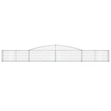 Arched Gabion Baskets 6 pcs 400x30x40/60 cm Galvanised Iron