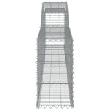 Arched Gabion Baskets 6 pcs 400x30x60/80 cm Galvanised Iron