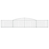 Arched Gabion Baskets 7 pcs 400x30x60/80 cm Galvanised Iron