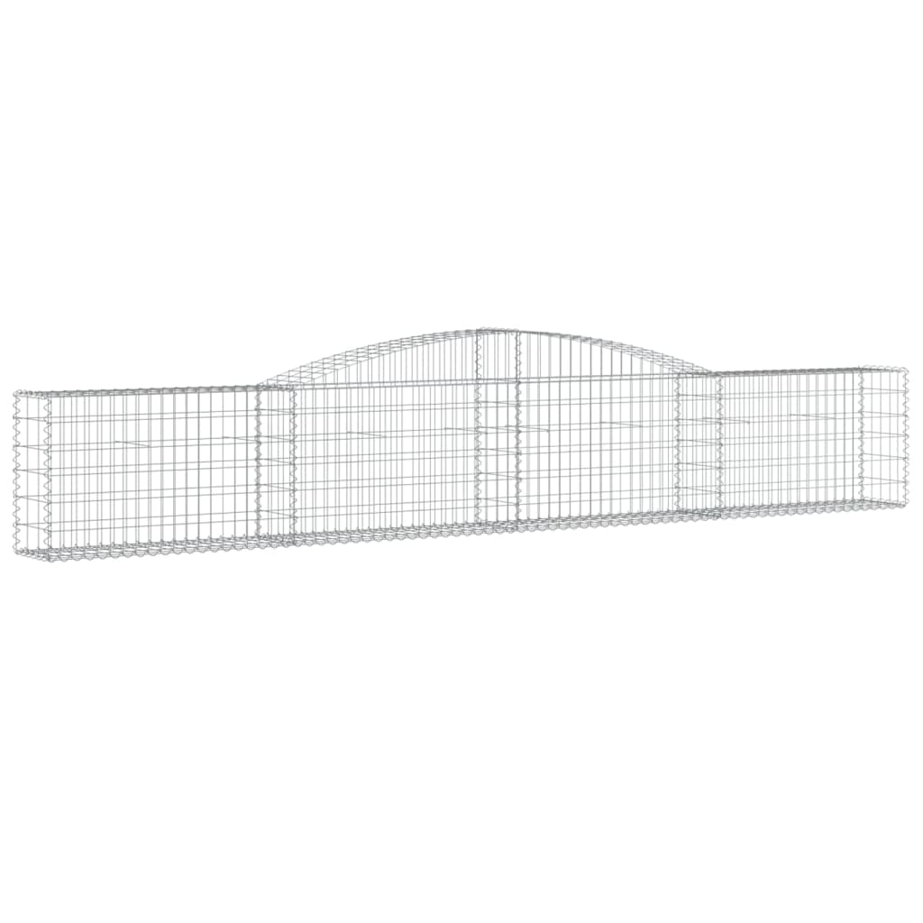 Arched Gabion Baskets 25 pcs 400x30x60/80 cm Galvanised Iron