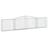 Arched Gabion Baskets 7 pcs 400x30x80/100 cm Galvanised Iron