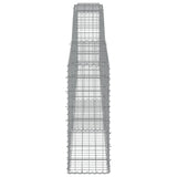 Arched Gabion Baskets 10 pcs 400x30x80/100 cm Galvanised Iron