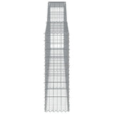 Arched Gabion Baskets 4 pcs 400x30x100/120 cm Galvanised Iron