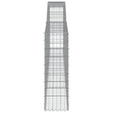 Arched Gabion Baskets 6 pcs 400x30x100/120 cm Galvanised Iron