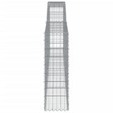 Arched Gabion Baskets 9 pcs 400x30x100/120 cm Galvanised Iron