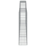 Arched Gabion Baskets 9 pcs 400x30x120/140 cm Galvanised Iron