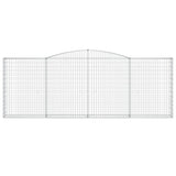 Arched Gabion Baskets 2 pcs 400x30x140/160 cm Galvanised Iron