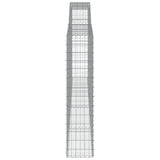 Arched Gabion Baskets 2 pcs 400x30x140/160 cm Galvanised Iron