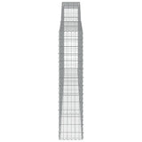 Arched Gabion Baskets 5 pcs 400x30x140/160 cm Galvanised Iron