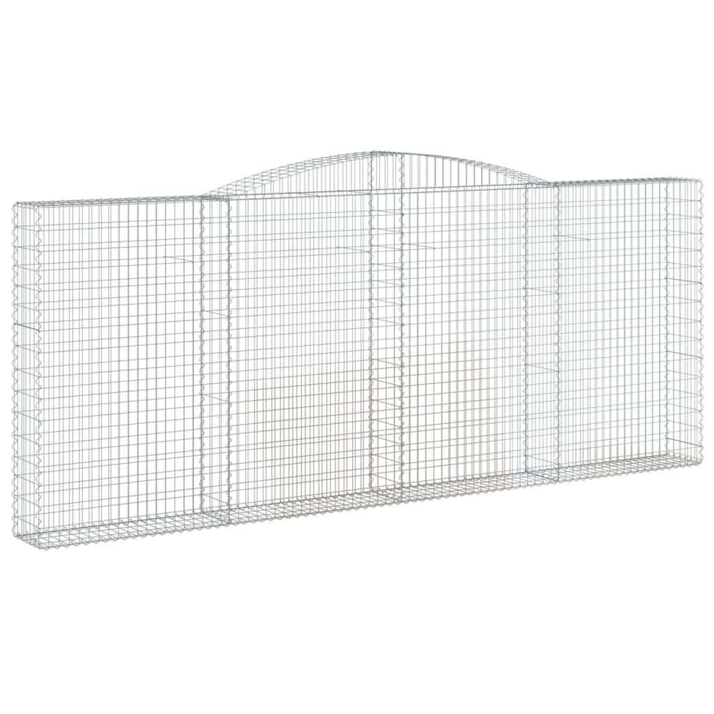 Arched Gabion Baskets 5 pcs 400x30x160/180 cm Galvanised Iron