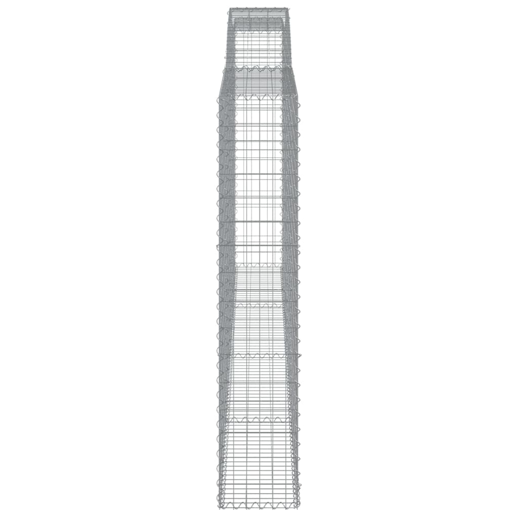 Arched Gabion Baskets 5 pcs 400x30x160/180 cm Galvanised Iron