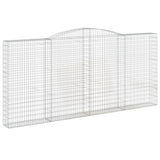 Arched Gabion Baskets 6 pcs 400x30x180/200 cm Galvanised Iron