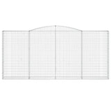 Arched Gabion Baskets 8 pcs 400x30x180/200 cm Galvanised Iron